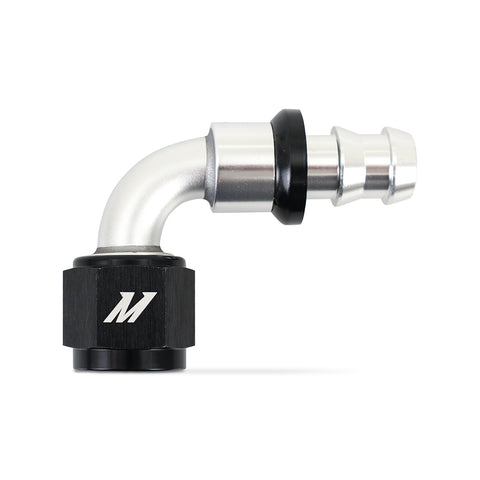 Mishimoto MMFT-PL-890 Push-Lock Fitting  -8AN  90-Degree