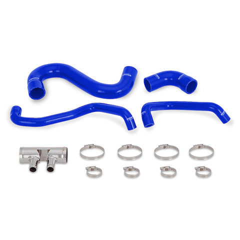 Mishimoto MMHOSE-MUS8-15LBL Silicone Lower Radiator Hose  Blue  Fits Ford Mustang GT 2015-2017