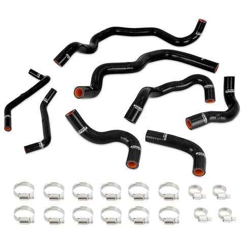 Mishimoto MMHOSE-Q50-16ANCBK Silicone Intercooler Coolant Hose Kit  Black  Fits Infiniti Q50/Q60 3.0T 2016-24