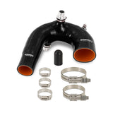 Mishimoto MMHOSE-RZR-16AIBK Silicone Intake J-Tube  Black  Fits Polaris RZR XP Turbo 2016-2024