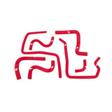 Mishimoto MMHOSE-SUB-ANC4RD Silicone Ancillary Hoses  Red  Fits Subaru WRX/WRX STI 2004-2007