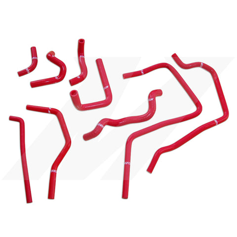 Mishimoto MMHOSE-SUB-ANCRD Silicone Ancillary Hoses  Red  Fits Subaru Impreza WRX 2001-2005