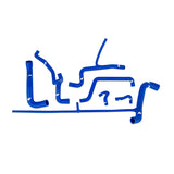 Mishimoto MMHOSE-VR6-92BL Silicone Hose Kit  Blue  Fits Volkswagen Corrado VR6 1992-1994