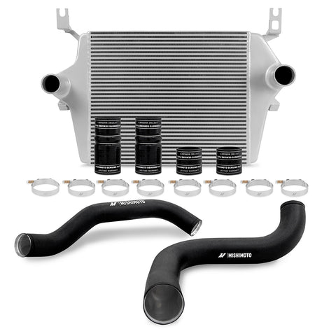 Mishimoto MMINT-F2D-99KSLBK Intercooler Kit  Silver/Black  Fits Ford 7.3L Powerstroke 1999-2003