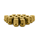 Mishimoto MMLG-AC1215-20GD Steel Lug Nuts  Gold  M12x1.5  Acorn Seat 20pc Set