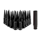 Mishimoto MMLG-SP1215-20BK Spiked Lug Nuts  Black  M12x1.5 20-PC Set