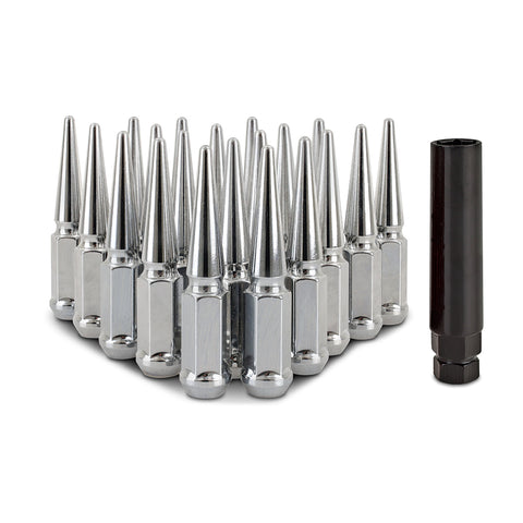 Mishimoto MMLG-SP1215-20CH Spiked Lug Nuts  Chrome  M12x1.5 20-PC Set