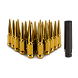 Mishimoto MMLG-SP1215-20GD Spiked Lug Nuts  Gold  M12x1.5 20-PC Set