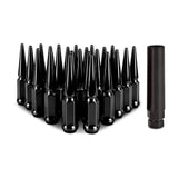 Mishimoto MMLG-SP1415-24BK Spiked Lug Nuts  Black  M14x1.5  24-PC Set