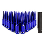 Mishimoto MMLG-SP1415-32BL Spiked Lug Nuts  Blue  M14x1.5  32-PC Set