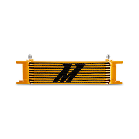 Mishimoto MMOC-10-6GD Universal Oil Cooler  10-Row  Gold  -6AN