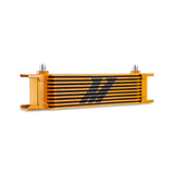 Mishimoto MMOC-10-6GD Universal Oil Cooler  10-Row  Gold  -6AN