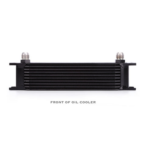 Mishimoto MMOC-10BK Universal Oil Cooler  10-Row  Black