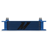 Mishimoto MMOC-10BL Universal Oil Cooler  10-Row  Blue