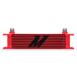 Mishimoto MMOC-10RD Universal Oil Cooler  10-Row  Red