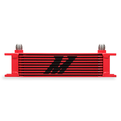 Mishimoto MMOC-10RD Universal Oil Cooler  10-Row  Red