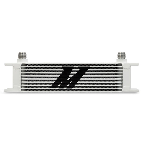 Mishimoto MMOC-10WT Universal Oil Cooler  10-Row  White