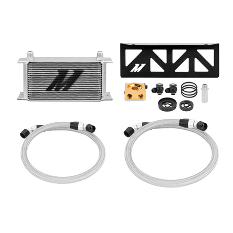 Mishimoto MMOC-BRZ-13T Oil Cooler Kit  Silver  Thermostatic  Fits Subaru BRZ/Toyota 86/Scion FR-S 13-21