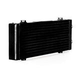 Mishimoto MMOC-DP-MBK Universal Oil Cooler  Dual Pass Bar And Plate  Black  Medium