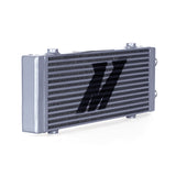 Mishimoto MMOC-DP-MSL Universal Oil Cooler  Dual Pass Bar And Plate  Silver  Medium