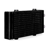Mishimoto MMOC-DP-SBK Universal Oil Cooler  Dual Pass Bar And Plate  Black  Small