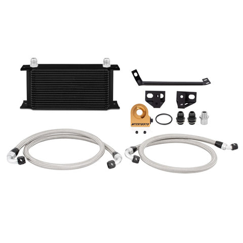 Mishimoto MMOC-MUS4-15TBK Oil Cooler Kit  Black  Thermostatic  Fits Ford Mustang EcoBoost 2015-2017