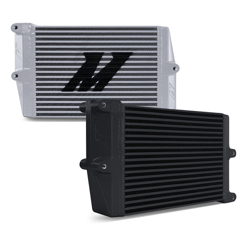 Mishimoto MMOC-OO-10BK Universal Oil Cooler  HD Bar-and-Plate  Black  10" Core  Opposite-Side Outlets