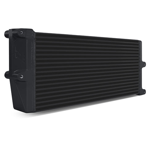 Mishimoto MMOC-OO-17BK Universal Oil Cooler  HD Bar-and-Plate  Black  17" Core  Opposite-Side Outlets