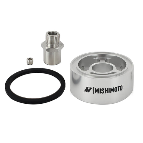 Mishimoto MMOC-SPC32-34SL Oil Filter Spacer  Silver  32mm  3/4-16