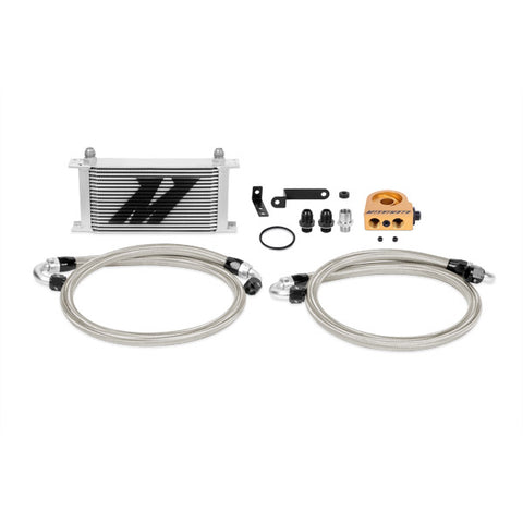 Mishimoto MMOC-STI-08T Oil Cooler Kit  Silver  Thermostatic  Fits Subaru WRX STI 2008-2014