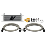 Mishimoto MMOC-U13TSL Universal Oil Cooler  13-Row  Silver  Thermostatic  Kit