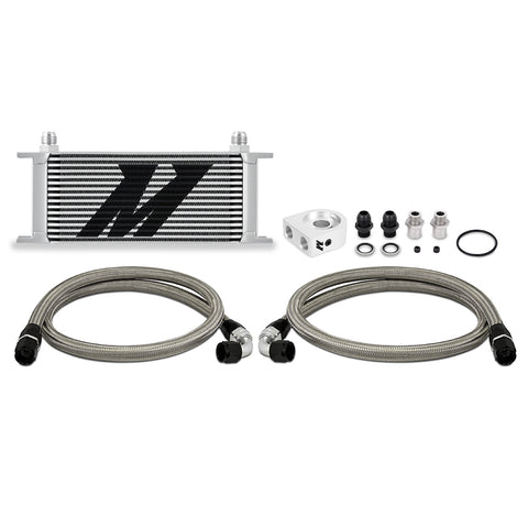 Mishimoto MMOC-U16SL Universal Oil Cooler  16-Row  Silver  Kit