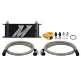 Mishimoto MMOC-U16TBK Universal Oil Cooler  16-Row  Black  Thermostatic  Kit