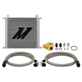 Mishimoto MMOC-U34TSL Universal Oil Cooler  34-Row  Silver  Thermostatic  Kit