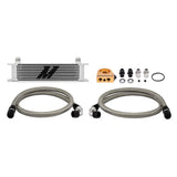 Mishimoto MMOC-UT Universal Oil Cooler  10-Row  Silver  Thermostatic  Kit