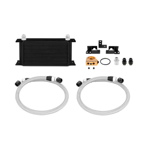 Mishimoto MMOC-WRA-07TBK Oil Cooler Kit  Black  Thermostatic  Fits Jeep Wrangler JK 2007-2011