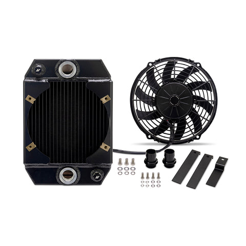 Mishimoto MMRAD-UNI-DRGBK Universal 9in Drag Race Performance Aluminum Radiator  Black
