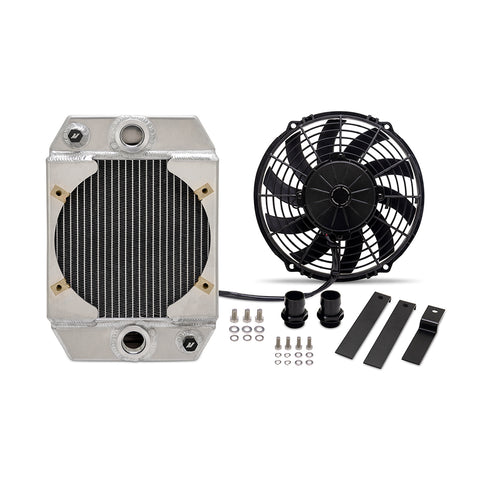 Mishimoto MMRAD-UNI-DRGN Universal 9in Drag Race Performance Aluminum Radiator  Natural