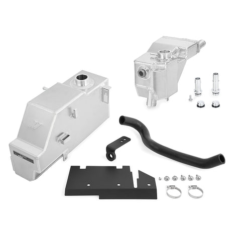Mishimoto MMRT-F2D-11KN Aluminum Degas Tank Kit  Natural  Fits Ford 6.7L Powerstroke 2011-2019