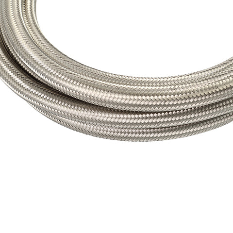 Mishimoto MMSBH-0672-PS -6AN Braided Line  Stainless Steel  6 Ft