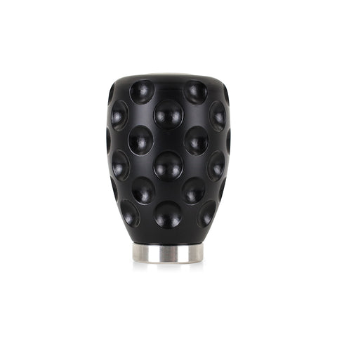 Mishimoto MMSK-DMPL-BK Shift Knob  Black  Weighted  W/Steel Core  Delrin Dimpled Shell