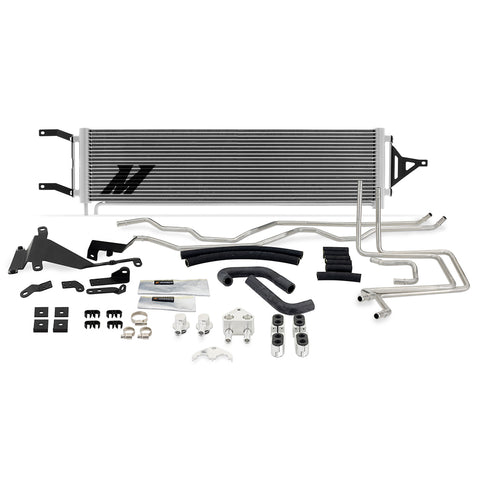 Mishimoto MMTC-F2D-20SL Transmission Cooler  Silver  Fits Ford 6.7L Powerstroke 2020-2022