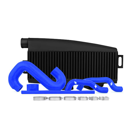 Mishimoto MMTMIC-WRX-01BKBL Top-Mount Intercooler Kit  Black W/ Blue Pipes  Fits Subaru WRX/STI 2002-2007