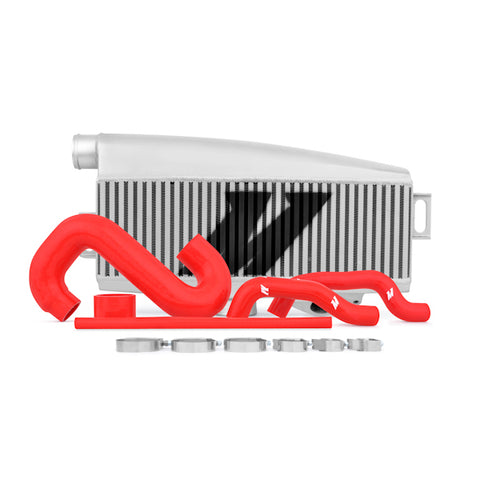 Mishimoto MMTMIC-WRX-01SLRD Top-Mount Intercooler Kit  Silver W/ Red Pipes  Fits Subaru WRX/STI 2002-2007