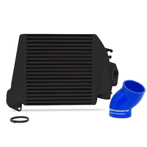 Mishimoto MMTMIC-WRX-08BKBL Top-Mount Intercooler  Black Cooler Blue Hoses  Fits Subaru WRX 2008-2014
