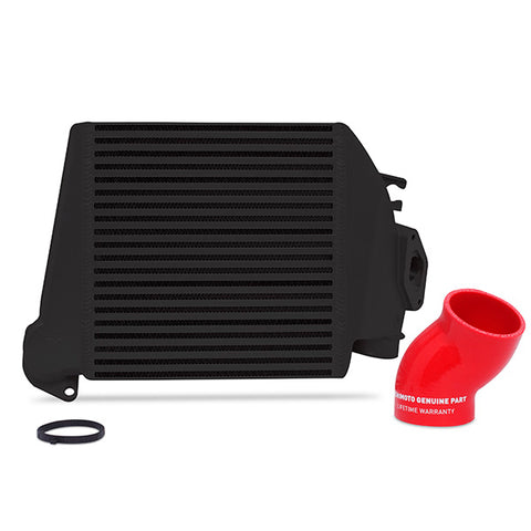Mishimoto MMTMIC-WRX-08BKRD Top-Mount Intercooler  Black Cooler Red Hoses  Fits Subaru WRX 2008-2014