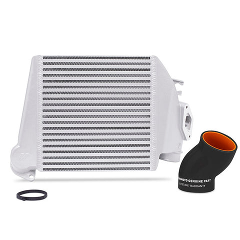 Mishimoto MMTMIC-WRX-08SLBK Top-Mount Intercooler  Silver Cooler Black Hoses  Fits Subaru WRX 2008-2014