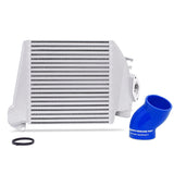 Mishimoto MMTMIC-WRX-08SLBL Top-Mount Intercooler  Silver Cooler Blue Hoses  Fits Subaru WRX 2008-2014