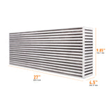 Mishimoto MMUIC-02 Universal Air-to-Air Race Intercooler Core 27 In X 9.85in X 4.5in
