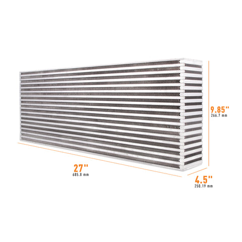 Mishimoto MMUIC-02 Universal Air-to-Air Race Intercooler Core 27 In X 9.85in X 4.5in